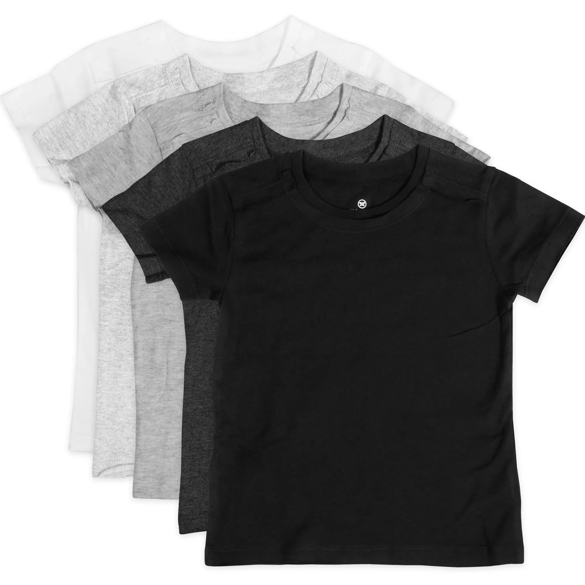 5-Pack Organic Cotton Short Sleeve T-Shirts