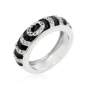 Black Ripple Ring