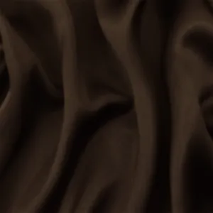 Brown Famous Designer Silk Satin Charmeuse Woven Fabric