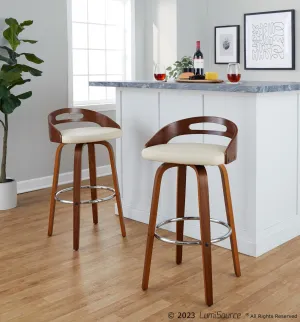 Cassis 30" Fixed-Height Barstool - Set of 2 By LumiSource - B30-CASSISPU-GRTZR2 WLCR2