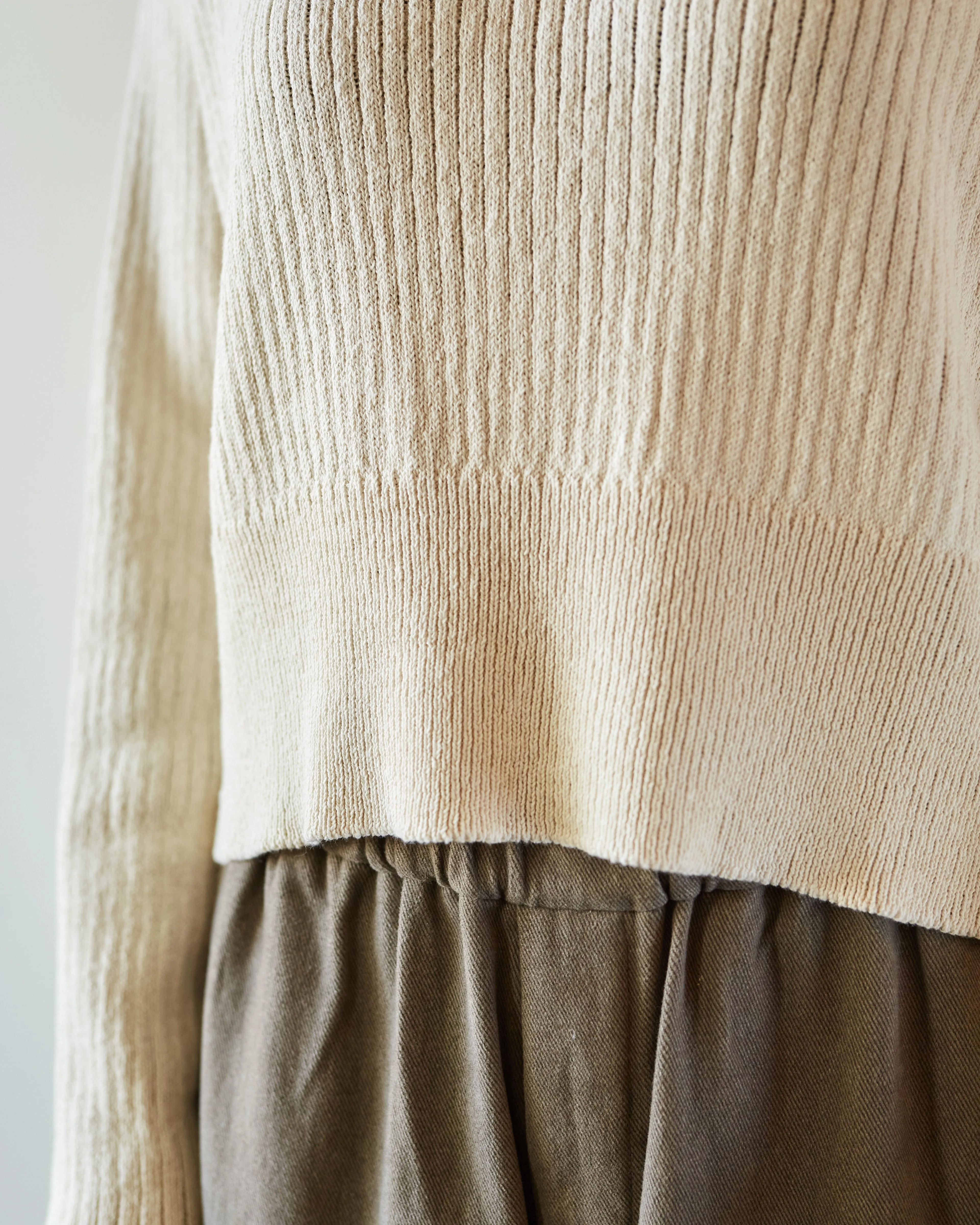 Cordera Cropped Sweater, Natural