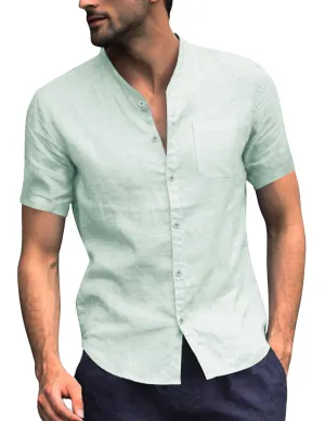 Cotton Linen Style Shirt Summer Shirt (US Only)