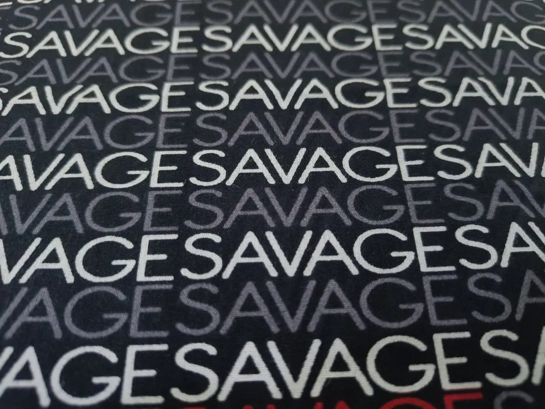 COTTON POPLIN PRINT [SAVAGES] 58" WIDE