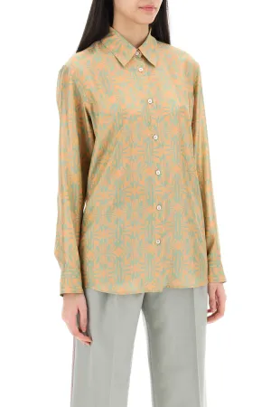 Dries van noten silk clavel shirt