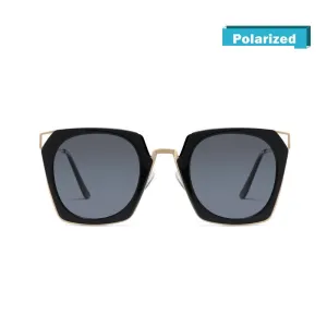 DUCO Classic Vintage Cateye Polarized Sunglasses For Women W001