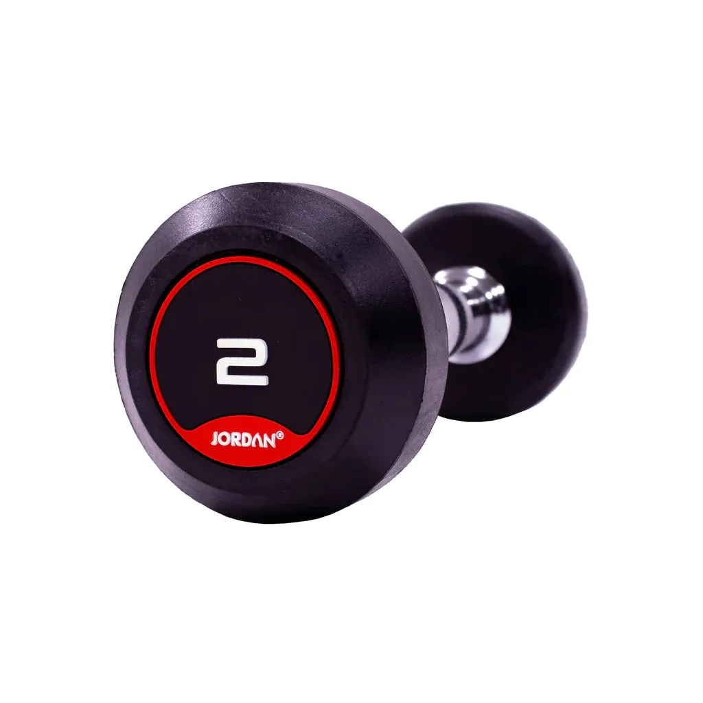 Jordan Fitness Classic Rubber Dumbbells