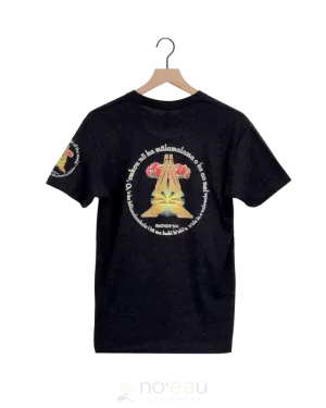 KZ DEZIGNS - ʻOkina I/Praying Hands Charcoal T-Shirt