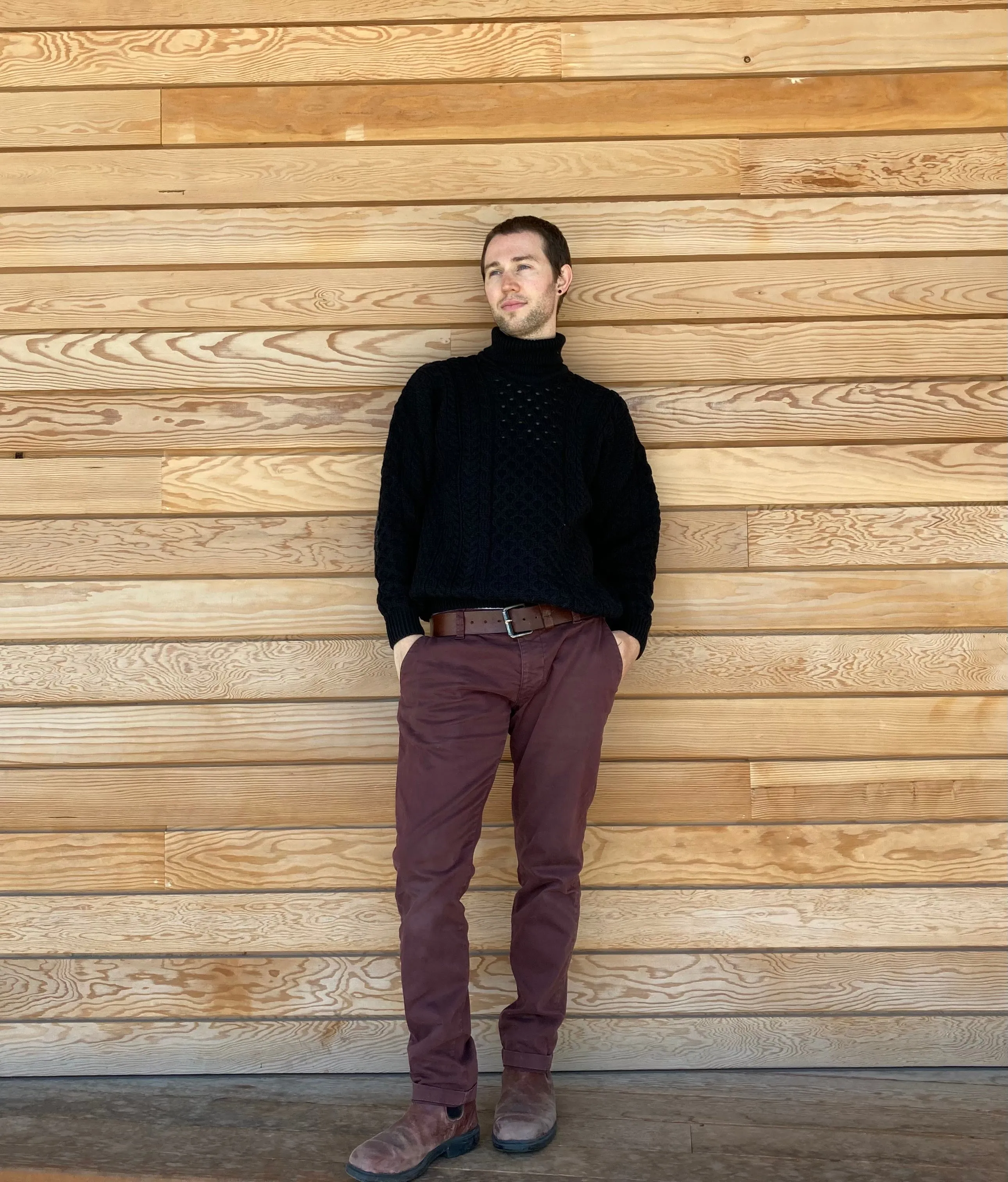 Merino Wool Turtleneck Sweater