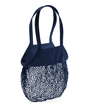 Organic cotton mesh grocery bag | Navy