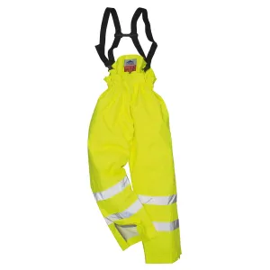 Portwest Bizflame Hi Vis Flame Resistant Anti-Static Rain Pants S780