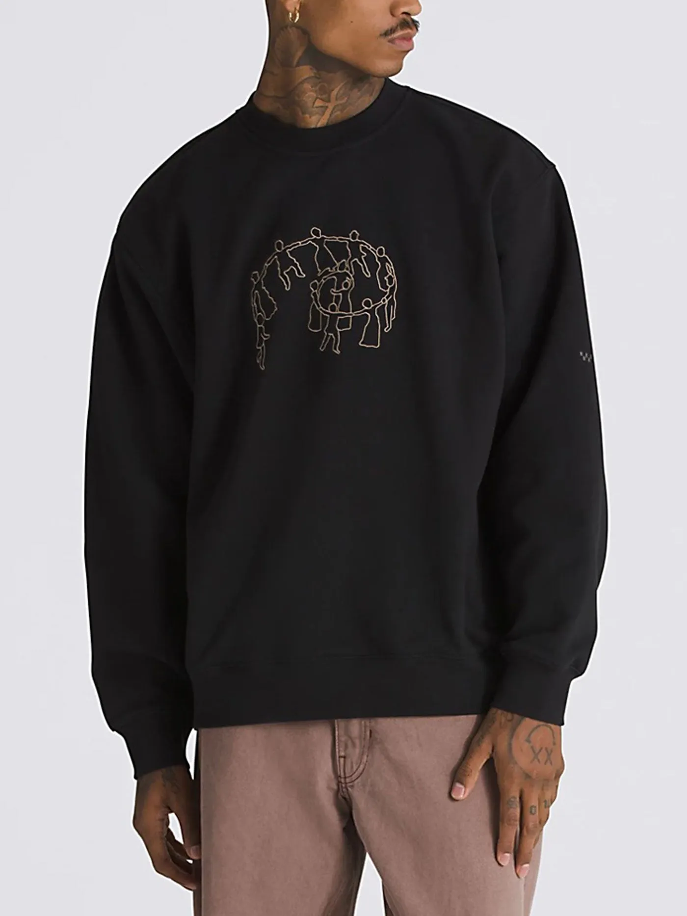 Skate Hold Hands Crewneck Sweatshirt