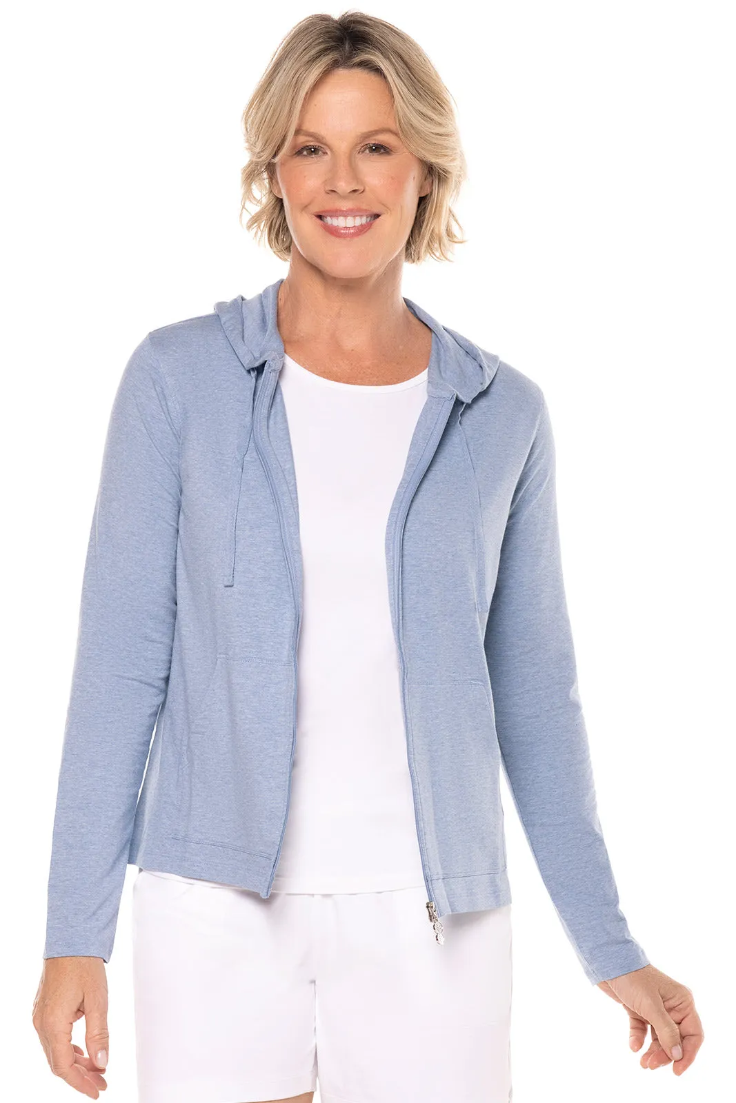 Women's Seaside Hoodie | Light Blue Heather